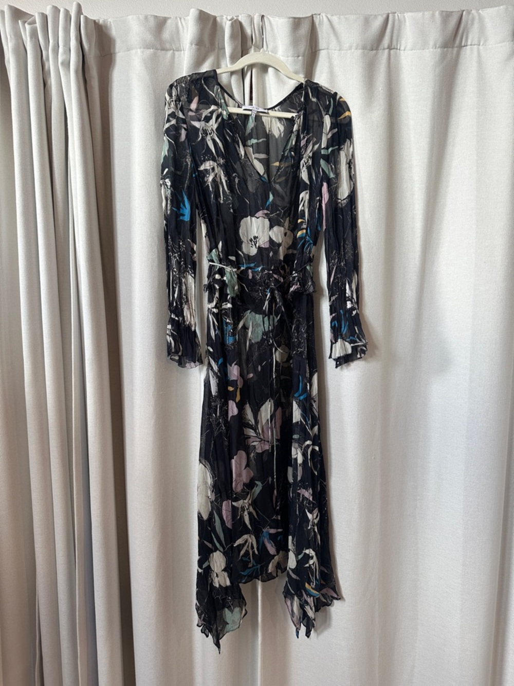 Reiss Blue Floral Dress NWOT Size 10